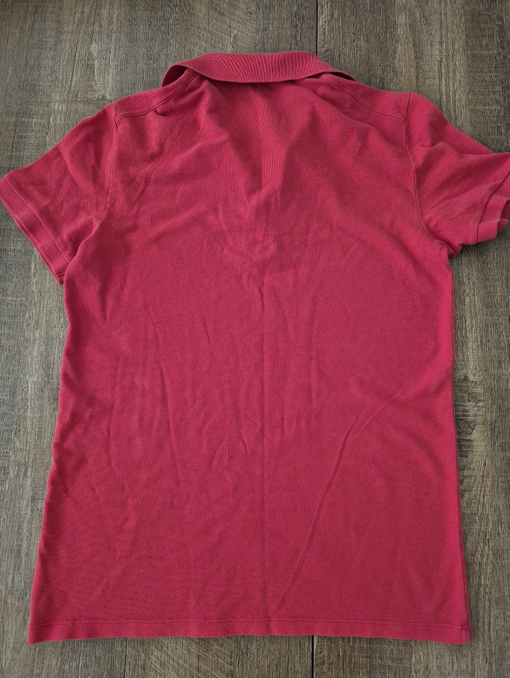 Armani Exchange A|X Women’s Red Fitted Polo Shirt Size S 100% Cotton Slim Fit - Picture 6 of 7